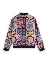 SCOTCH AND SODA Jacquard Bomber Jacket at Gravity NYC